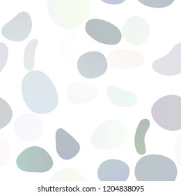 Dark BLUE vector seamless texture with disks. Illustration with set of shining colorful abstract circles. Template for business cards, websites.