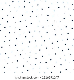 Dark BLUE vector seamless texture with disks. Glitter abstract illustration with blurred drops of rain. Pattern for trendy fabric, wallpapers.