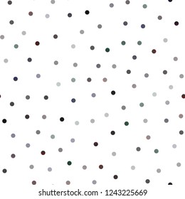 Dark BLUE vector seamless texture with disks. Blurred bubbles on abstract background with colorful gradient. Pattern can be used as texture of water, rain drops.