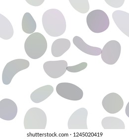 Dark BLUE vector seamless texture with disks. Modern abstract illustration with colorful water drops. Design for textile, fabric, wallpapers.