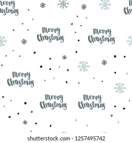 Dark BLUE vector seamless texture with colored snowflakes. Colorful snowflakes with gradient on abstract background. Trendy design for wallpaper, fabric makers.