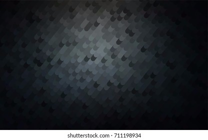 Dark BLUE vector shining cranked template. Colorful abstract illustration with gradient crooked lines. The pattern of curved lines for your business design.