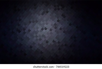 Dark BLUE vector shining cranked background. Geometric illustration in Origami style with gradient.  The template can be used as a background for cell phones.