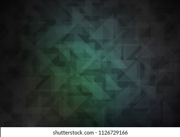 Dark BLUE vector shining hexagonal template. Colorful abstract illustration with gradient. The textured pattern can be used for background.