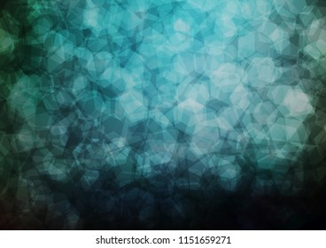 Dark BLUE vector shining hexagonal background. A vague abstract illustration with gradient. Brand new style for your business design.