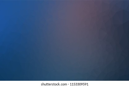 Dark BLUE vector shining hexagonal pattern. Shining colored illustration in a Brand new style. Brand new style for your business design.