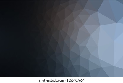 Dark BLUE vector shining hexagonal background. Glitter abstract illustration with an elegant design. The completely new template can be used for your brand book.