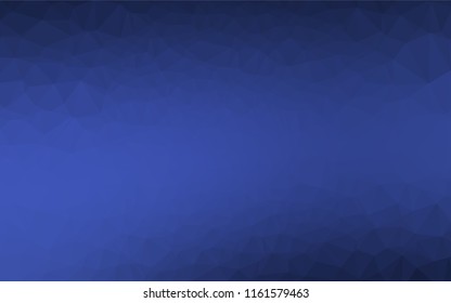 Dark BLUE vector shining hexagonal background. Glitter abstract illustration with an elegant design. The completely new template can be used for your brand book.