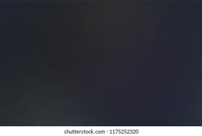 Dark BLUE vector shining hexagonal background. Modern geometrical abstract illustration with gradient. Triangular pattern for your business design.