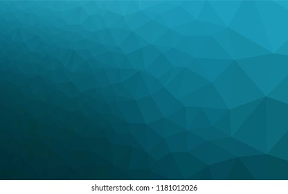 Dark BLUE vector shining hexagonal pattern. Brand new colored illustration in blurry style with gradient. Brand new style for your business design.