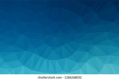 Dark BLUE vector shining hexagonal pattern. An elegant bright illustration with gradient. Brand new style for your business design.