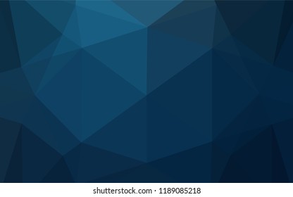 Dark BLUE vector shining hexagonal pattern. A completely new color illustration in a vague style. The template can be used as a background for cell phones.