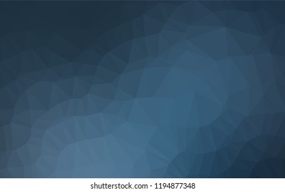 Dark BLUE vector shining hexagonal pattern. Brand new colored illustration in blurry style with gradient. The textured pattern can be used for background.