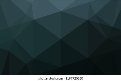 Dark BLUE vector shining hexagonal pattern. Glitter abstract illustration with an elegant design. The textured pattern can be used for background.