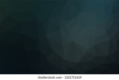 Dark BLUE vector shining hexagonal template. Glitter abstract illustration with an elegant design. Brand new style for your business design.