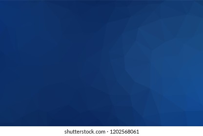 Dark BLUE vector shining hexagonal background. Brand new colored illustration in blurry style with gradient. The template can be used as a background for cell phones.