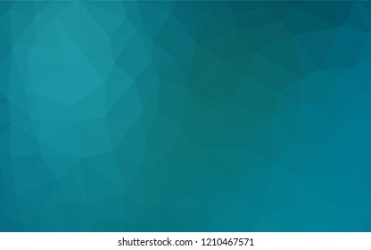 Dark BLUE vector shining hexagonal background. Modern geometrical abstract illustration with gradient. The textured pattern can be used for background.