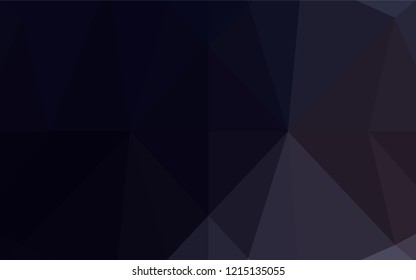 Dark BLUE vector shining hexagonal pattern. Brand new colored illustration in blurry style with gradient. The completely new template can be used for your brand book.