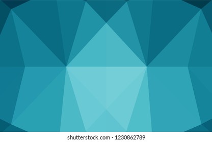 Dark BLUE vector shining hexagonal background. A completely new color illustration in a vague style. The template can be used as a background for cell phones.
