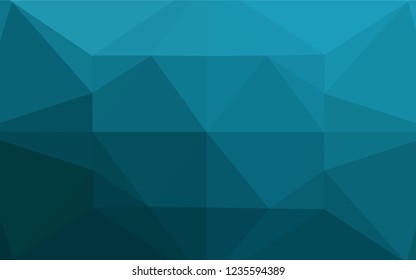 Dark BLUE vector shining hexagonal background. A completely new color illustration in a vague style. The template can be used as a background for cell phones.