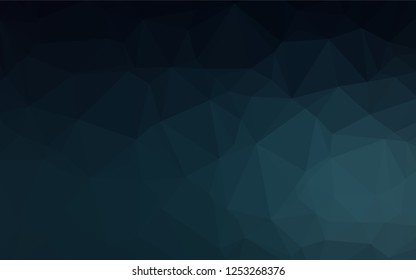 Dark BLUE vector shining hexagonal pattern. Shining colored illustration in a Brand new style. Brand new style for your business design.