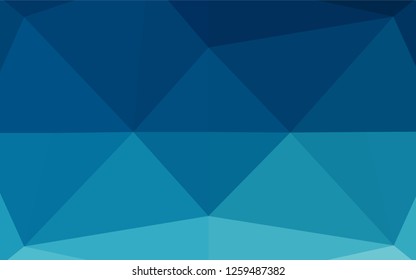 Dark BLUE vector shining hexagonal background. Brand new colored illustration in blurry style with gradient. A new texture for your design.