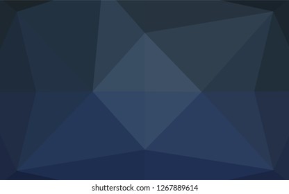 Dark BLUE vector shining hexagonal template. A vague abstract illustration with gradient. The polygonal design can be used for your web site.