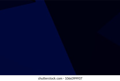 Dark BLUE vector shining triangular template. Geometric illustration in Origami style with gradient.  A completely new design for your business.