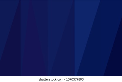 Dark BLUE vector shining triangular cover. Colorful illustration in abstract style with gradient. Brand-new style for your business design.