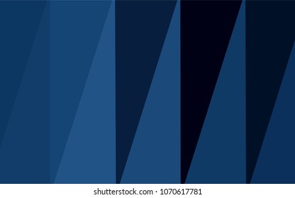 Dark BLUE vector shining triangular cover. Colorful abstract illustration with gradient. The template for cell phone's backgrounds.