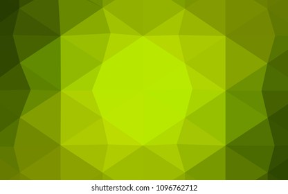 Dark BLUE vector shining triangular cover. Creative illustration in halftone style with gradient. That pattern can be used as a part of a brand book.