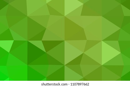 Dark BLUE vector shining triangular backdrop. A sample with polygonal shapes. A new texture for your design.