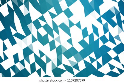 Dark BLUE vector shining triangular template. Triangular geometric sample with gradient.  A completely new template for your business design.