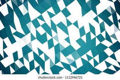 Dark BLUE vector shining triangular pattern. A sample with polygonal shapes. The completely new template can be used for your brand book.