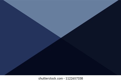 Dark BLUE vector shining triangular layout. Creative geometric illustration in Origami style with gradient. Pattern for a brand book's backdrop.