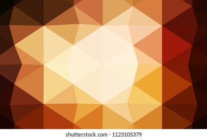 Dark BLUE vector shining triangular layout. A sample with polygonal shapes. Textured pattern can be used for background.
