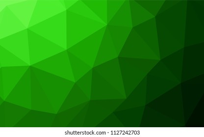 Dark BLUE vector shining triangular layout. Elegant bright polygonal illustration with gradient. Polygonal design for your web site.