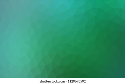 Dark BLUE vector shining triangular backdrop. Shining polygonal illustration, which consist of triangles. Best triangular design for your business.