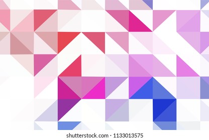 Dark BLUE vector shining triangular backdrop. A completely new color illustration in a polygonal style. Brand new design for your business.