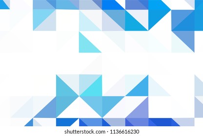 Dark BLUE vector shining triangular layout. Colorful illustration in abstract style with triangles. New template for your brand book.