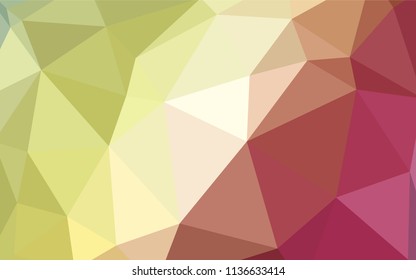 Dark BLUE vector shining triangular cover. Creative illustration in halftone style with triangles. Pattern for a brand book's backdrop.