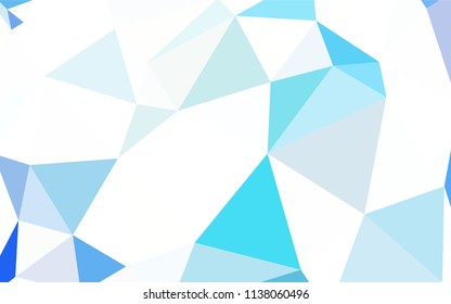 Dark BLUE vector shining triangular layout. Glitter abstract illustration with an elegant triangles. A completely new design for your leaflet.