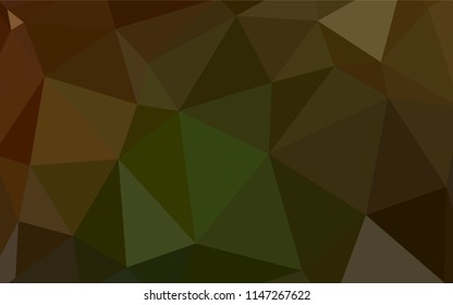 Dark BLUE vector shining triangular cover. Shining colorful illustration with triangles. Triangular pattern for your design.