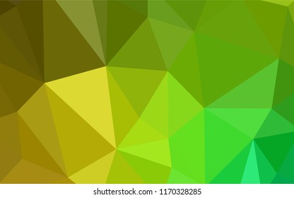 Dark BLUE vector shining triangular cover. Colorful illustration in abstract style with triangles. New template for your brand book.