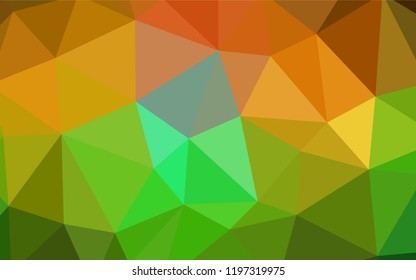 Dark BLUE vector shining triangular layout. A completely new color illustration in a polygonal style. Brand new style for your business design.