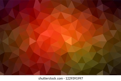 Dark BLUE vector shining triangular backdrop. Modern abstract illustration with triangles. Triangular pattern for your design.