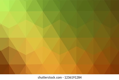 Dark BLUE vector shining triangular cover. Elegant bright polygonal illustration with gradient. Textured pattern for your backgrounds.