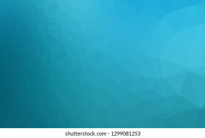 Dark BLUE vector shining triangular template. Shining illustration, which consist of triangles. Elegant pattern for a brand book.