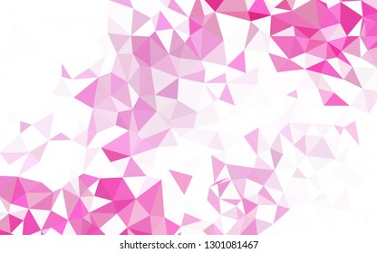 Dark BLUE vector shining triangular background. Geometric illustration in Origami style with gradient.  Template for cell phone's backgrounds.
