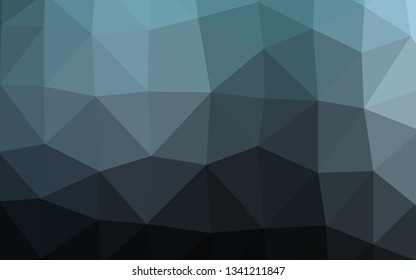 Dark BLUE vector shining triangular background. Colorful abstract illustration with gradient. Completely new design for your business.